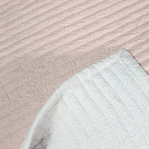 
                  
                    Crinkle Pink/Grey Bedspread
                  
                